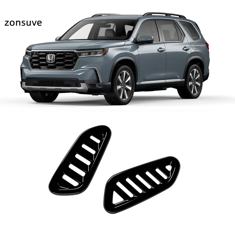 

Front Dashboard Upper AC Air Vent Chrome Decorative Bezel Accessory For Honda Pilot 2023-2026