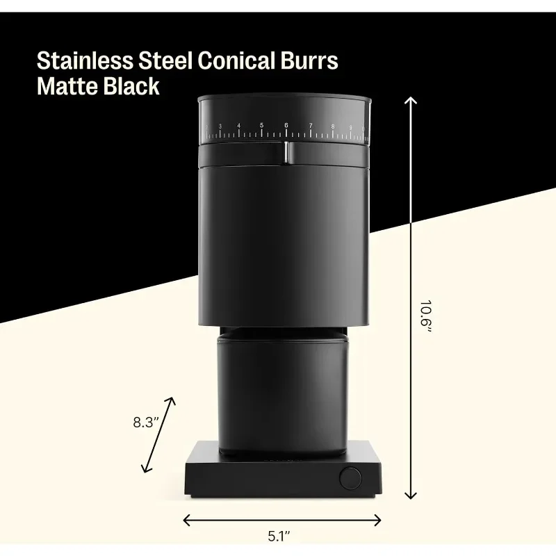 Haoyunma konische Grat kaffeemühle-Allzweck-Elektro-Espresso mühle mit 41 Einstellungen für Tropf presse