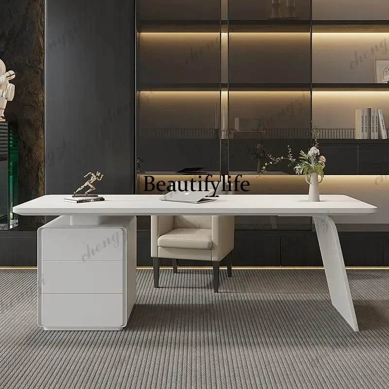 BBB   Medical Aesthetics Consultation Office Desk Lacquered Luxury Executive Office Desk Modern Designer Office Furniture Mesa