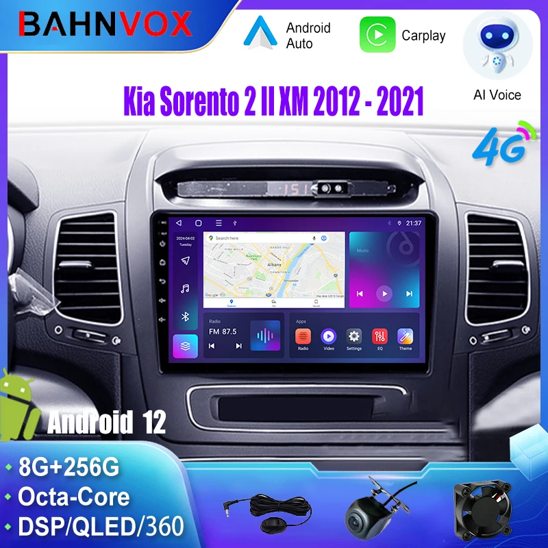 

Android Car Radio GPS Navigation Multimedia Video Player For Kia Sorento 2 II XM 2012 2021 Stereo Tape Recorder Screen