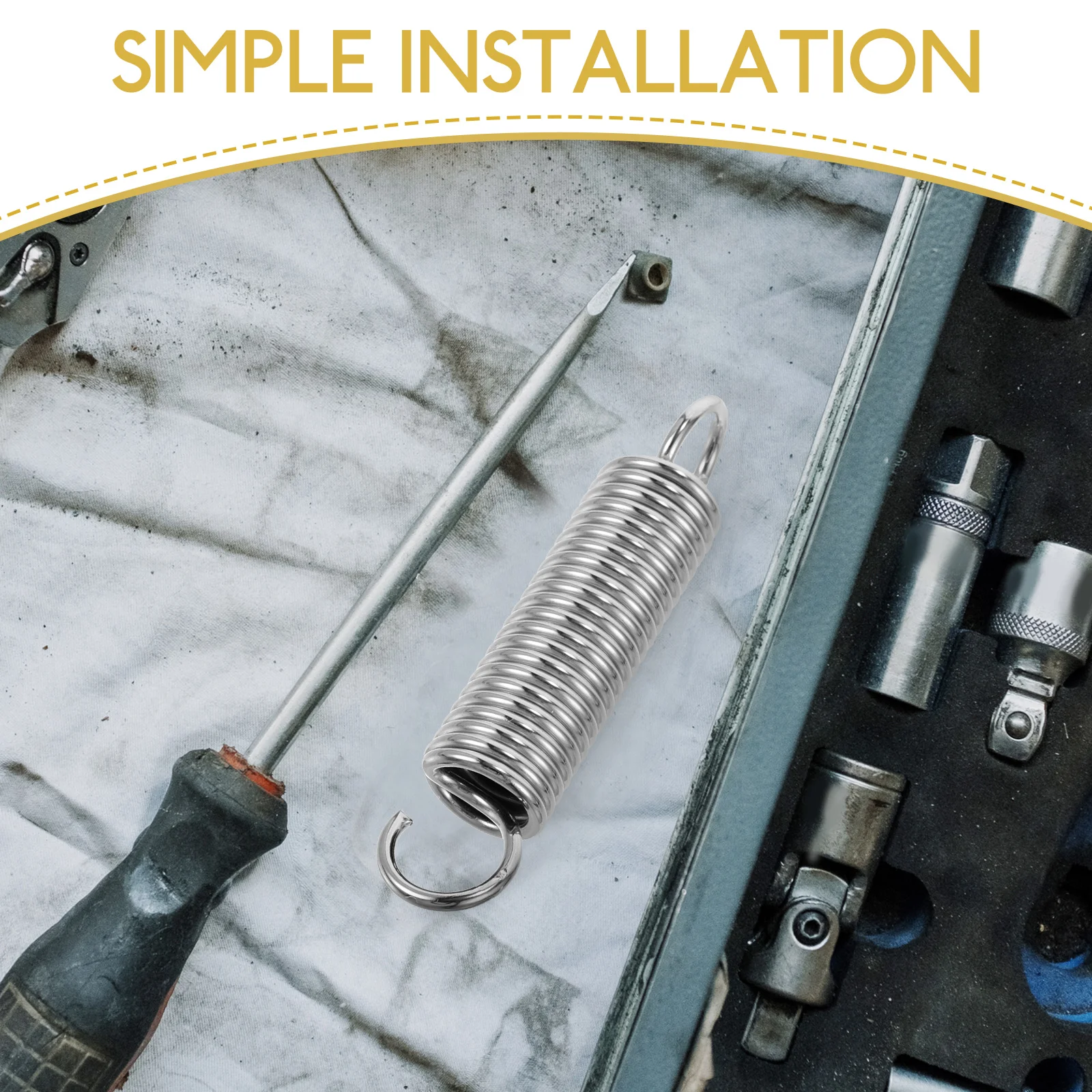 

2Pcs Hook Spring Heavy Duty Telescopic Hammock Spring Hooks Hanging Chair Suspension Swing Fixing Hooks Set Hanging Hook