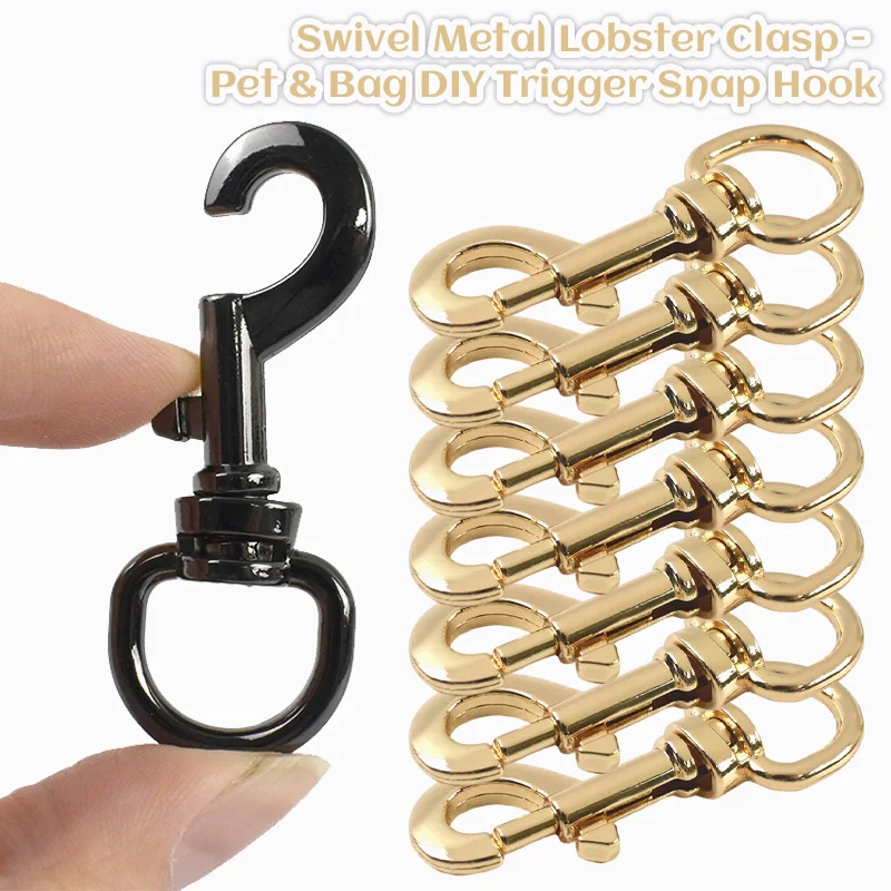 

5/10/20Pcs 11/15mm Metal Buckles Keychain Snap Hook Bag Strap Swivel Lobster Clasp Carabiner Clips DIY Accessories for Handbags