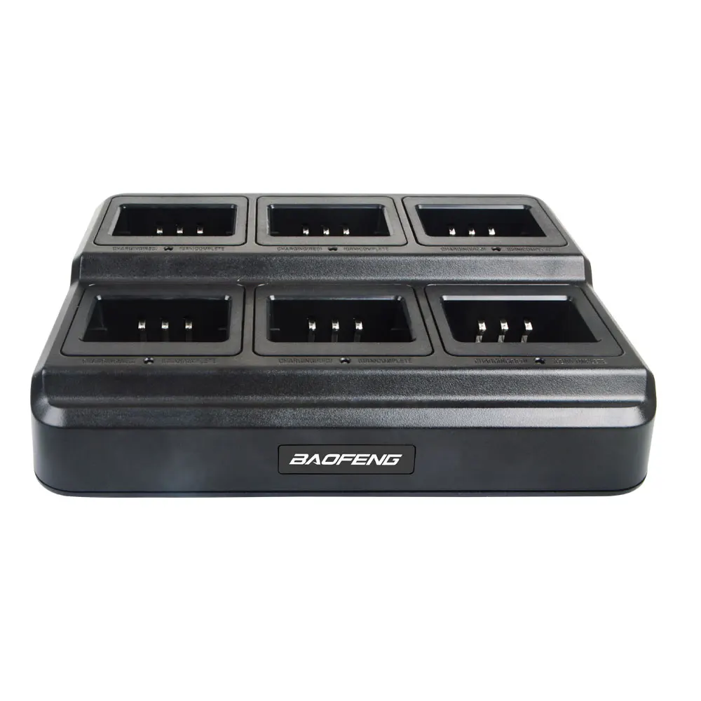 Шестистороннее зарядное устройство Baofeng UV-5R Walkie Talkie Интеллектуальное быстрое мультизарядное устройство BL-5X6