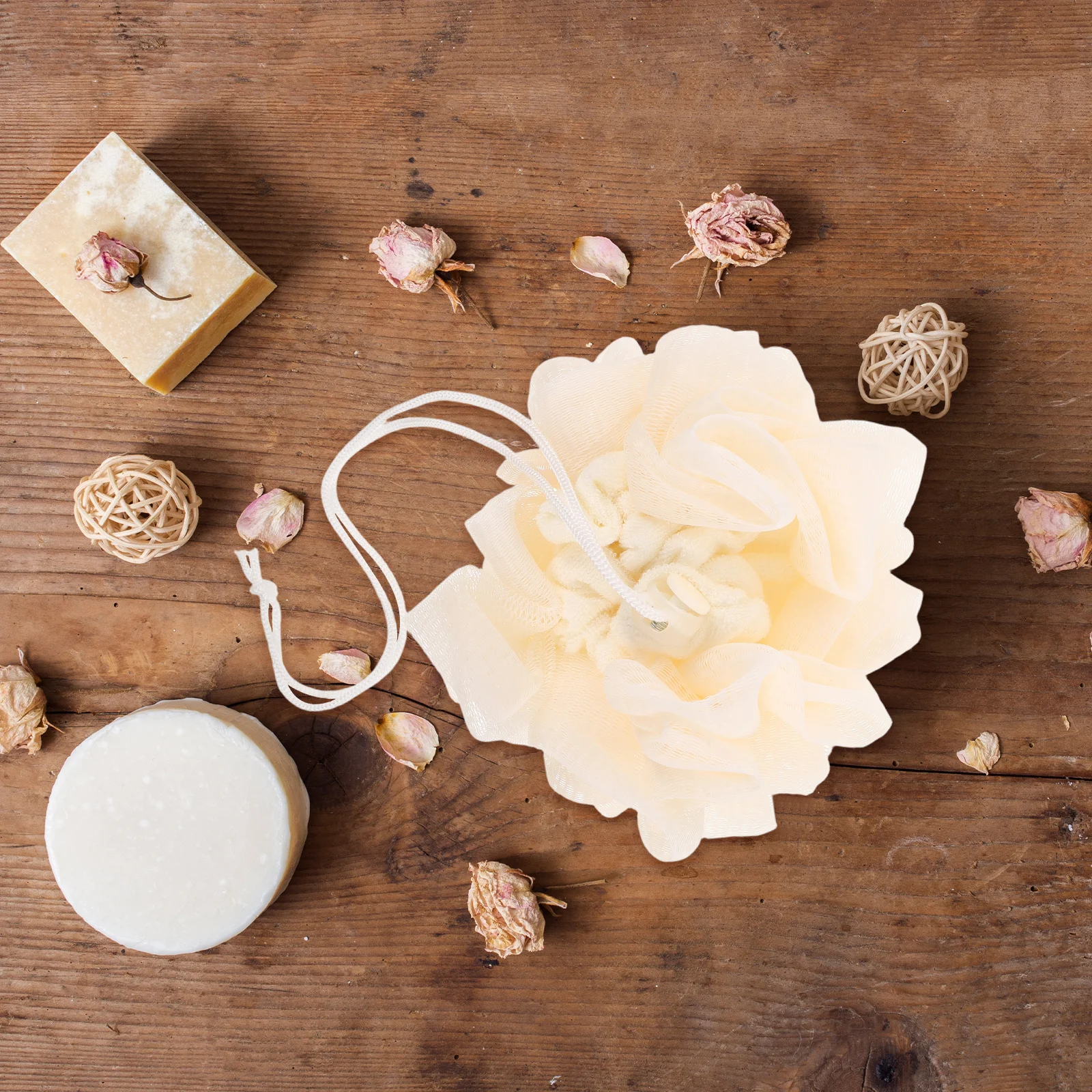 

Double Sided Bath Scrubber Soap Pocket Body Sponge Shower Exfoliating Washcloth Loofah Travel Skin Cleaner Kids Sponges for Bath