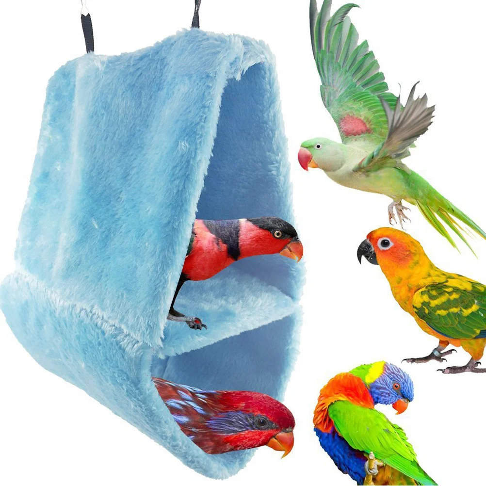 

Large Bird Hammock For Cage Cockatiel Bed Nest Parrot Indoor Birds Double