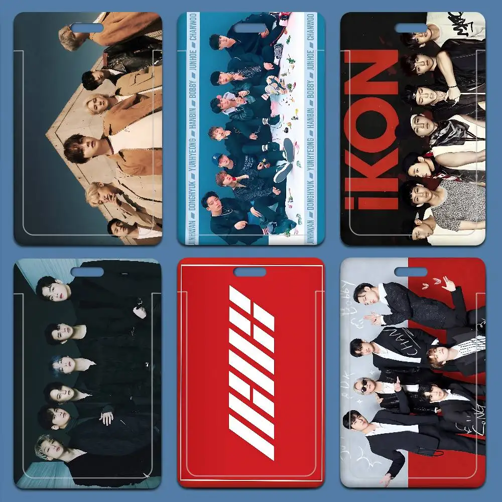 

Popular Kpop Group I-Ikon Card Holder Company Staff Pass ID Work Card Holder Business Supplies