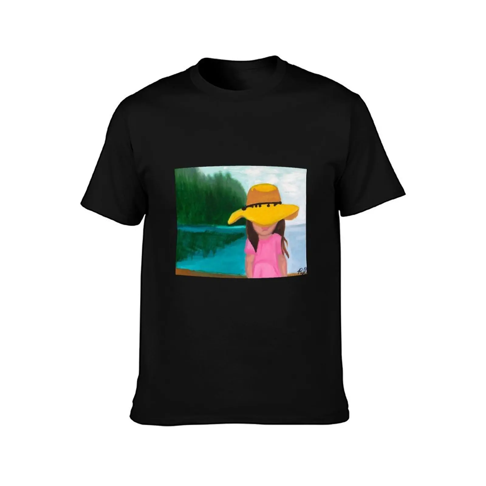 Lil Lady on the Lake - Ryan Olson T-Shirt, Summer Casual Cotton Tee, Oversized Streetwear Tops, Vintage Graphic Print