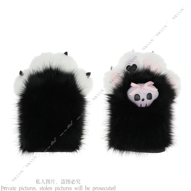 Furry Claw Gloves Cosplay Animal Comic-con Props Fursuit Dog Claw Fashion Woman Man Creative Sweet Cool Role Play Halloween