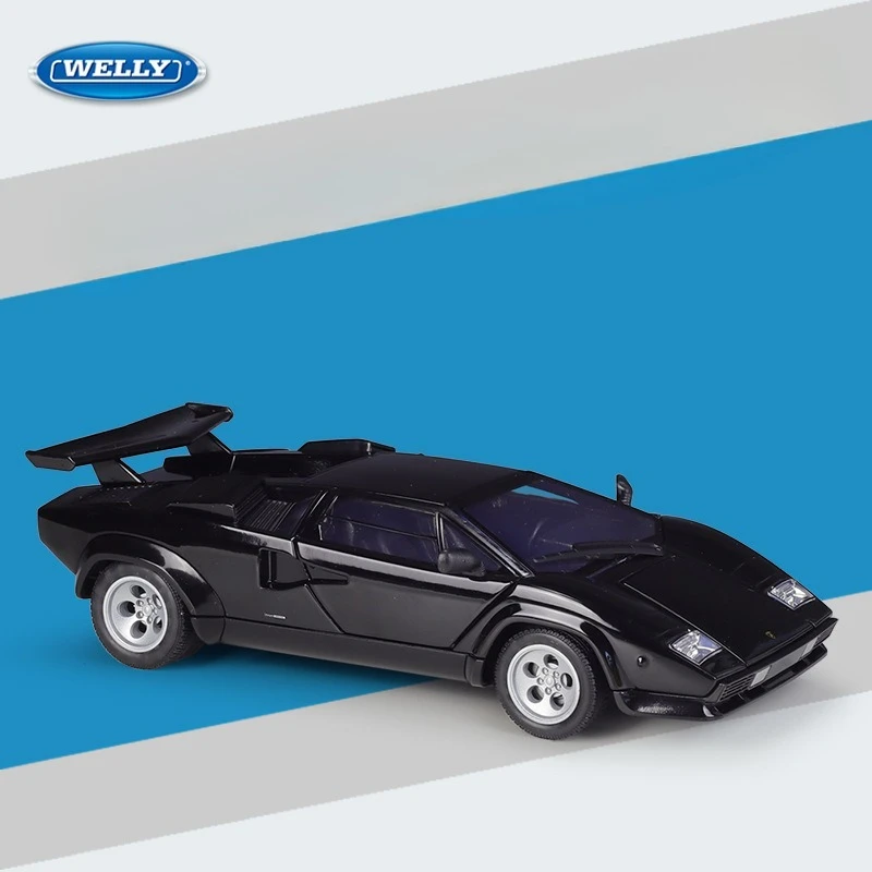 

WELLY 1:24 Lamborghini Countach Sports Car Die-Cast Model Toy Gift Boyfriend Collection Miniature Voiture Home Decortion