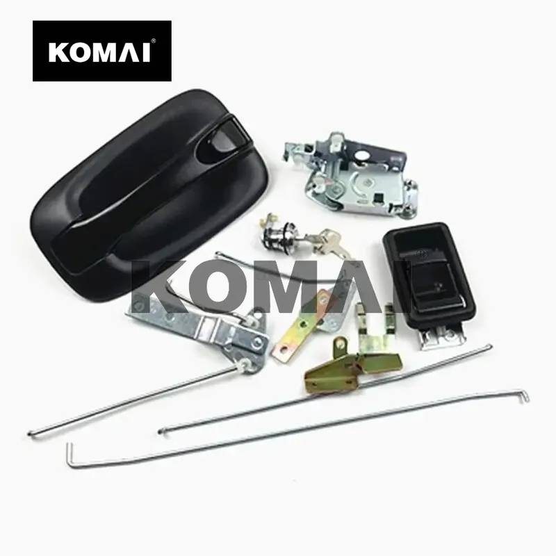 KOMAI 1 Uds para SUMITOMO SH120/SH200A3/SH240/300A3-C3-Z3 conjunto de cerradura de puerta de cabina manija cerradura pieza de excavadora