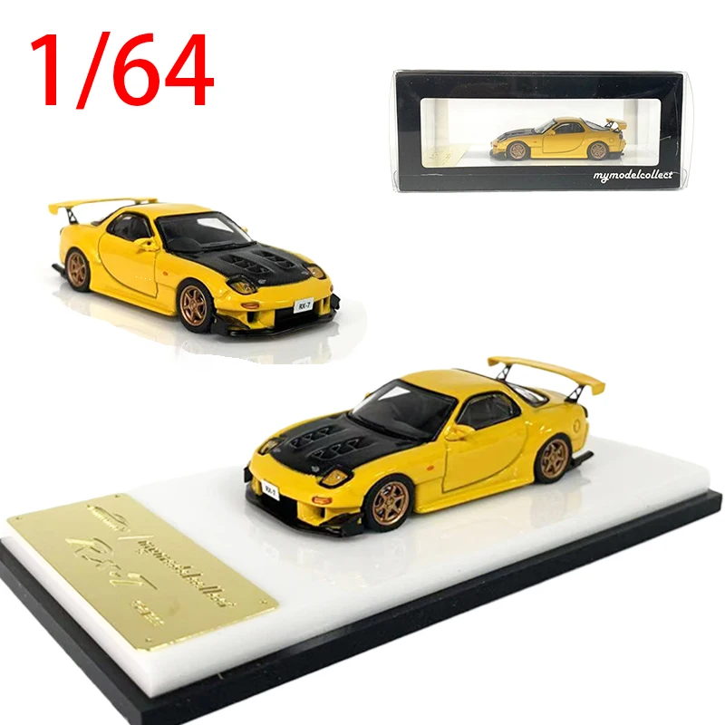 

MC Diecast 1/64 Scale Mazda RX-7 (FD3S) Alloy Car Model Initial D Play Vehicles Toys for Boys Original Box 7cm