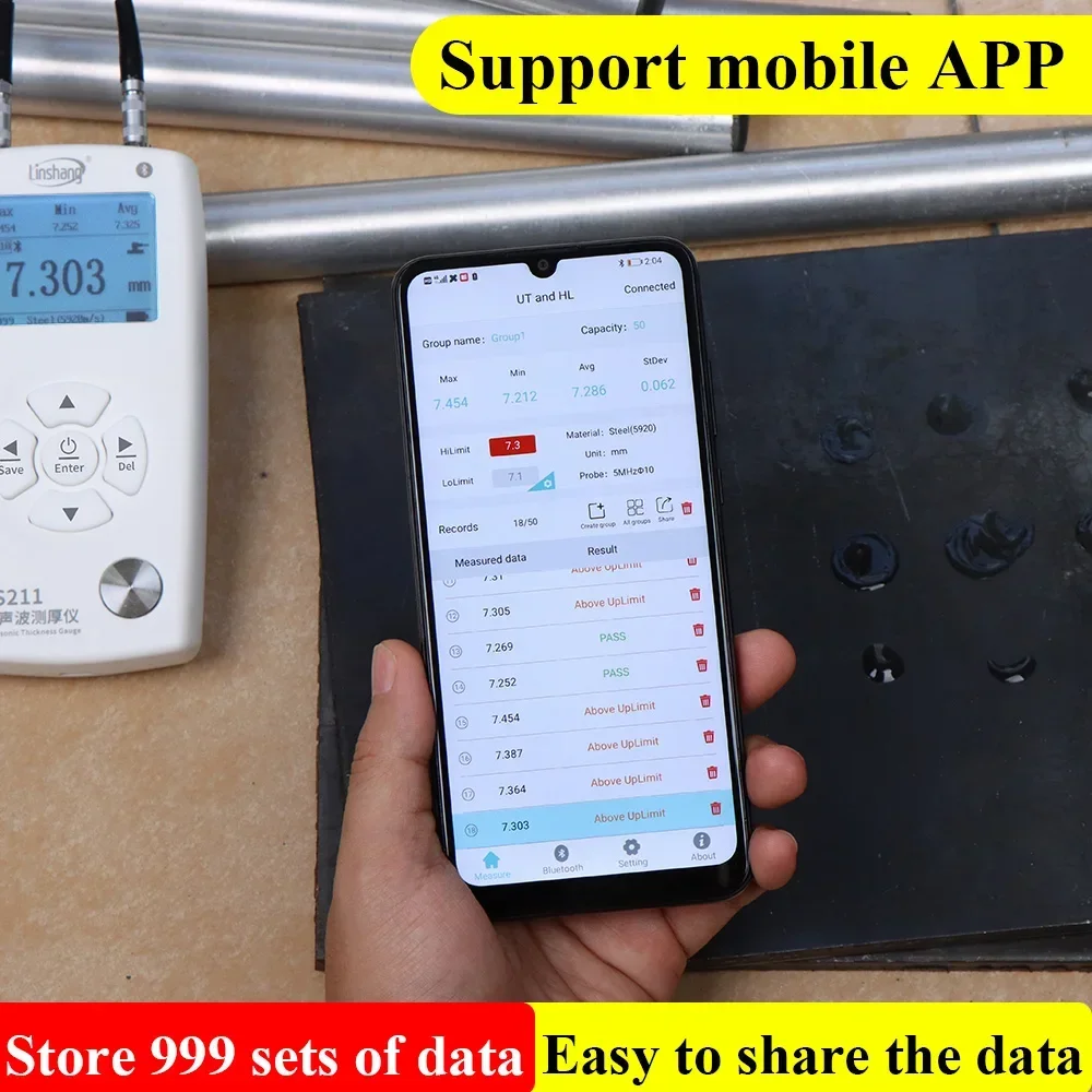 

В НАЛИЧИИ Ультразвуковой толщиномер стенки трубы собственной марки LS211, цифровой ультразвуковой толщиномер стали