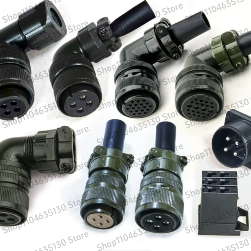 

18-10 22-22 32-17 20-4S AMP D-5 Power Connector 4 Pins Plug Socket for A06B-6114-K210 FANUC Mitsubishi Servo Motor