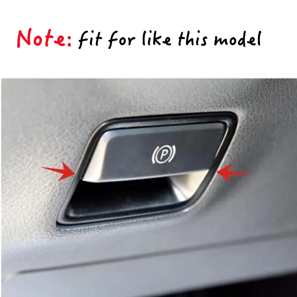 For Mercedes Benz A B S CLA GLA GLE GLS GL ML SLK Class Metal Car P Button Foot Brake Release Switch Decoration Trim Stickers