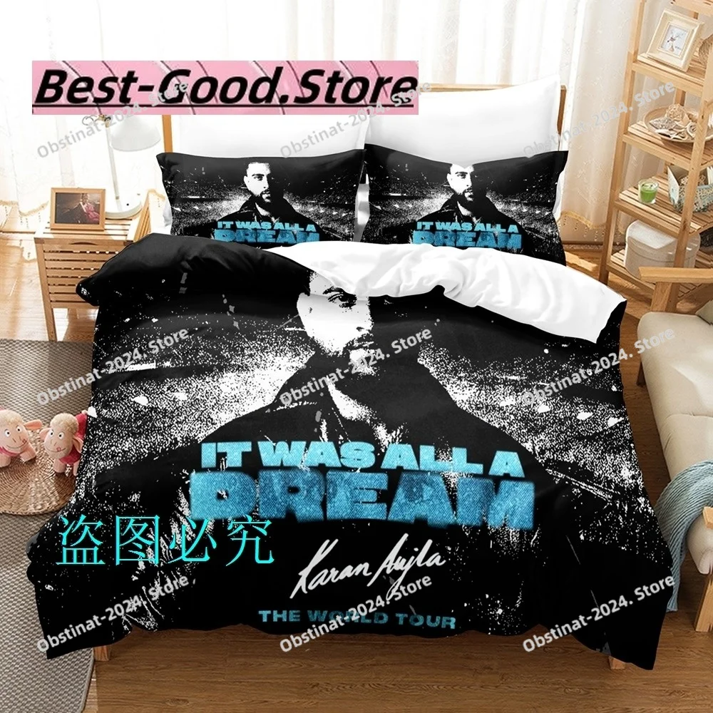 

Karan Aujla Bedding Set Single Twin Full Queen King Size Bed Set Adult Kid Bedroom Duvetcover Sets singsing star parure de lit 0