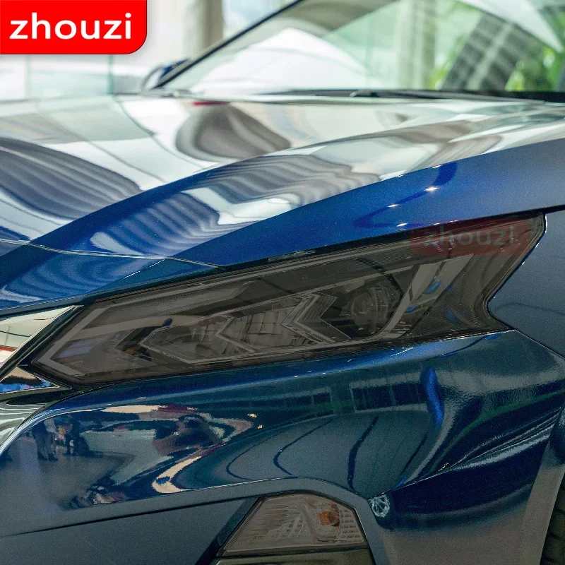 

2 Pcs For Nissan Altima 2019 2020 Car Headlight Tint Black Protective Film Vinyl Protection Transparent TPU Sticker Accessories