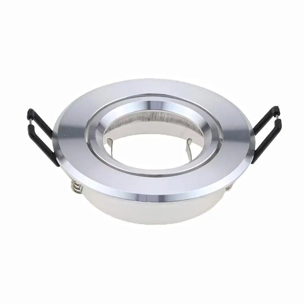 Single Eyeball Casing Downlight Spotlight Round Aluminum Recessed Ceiling lampu spotlight siling Frame Sliver/Chrome/Golden