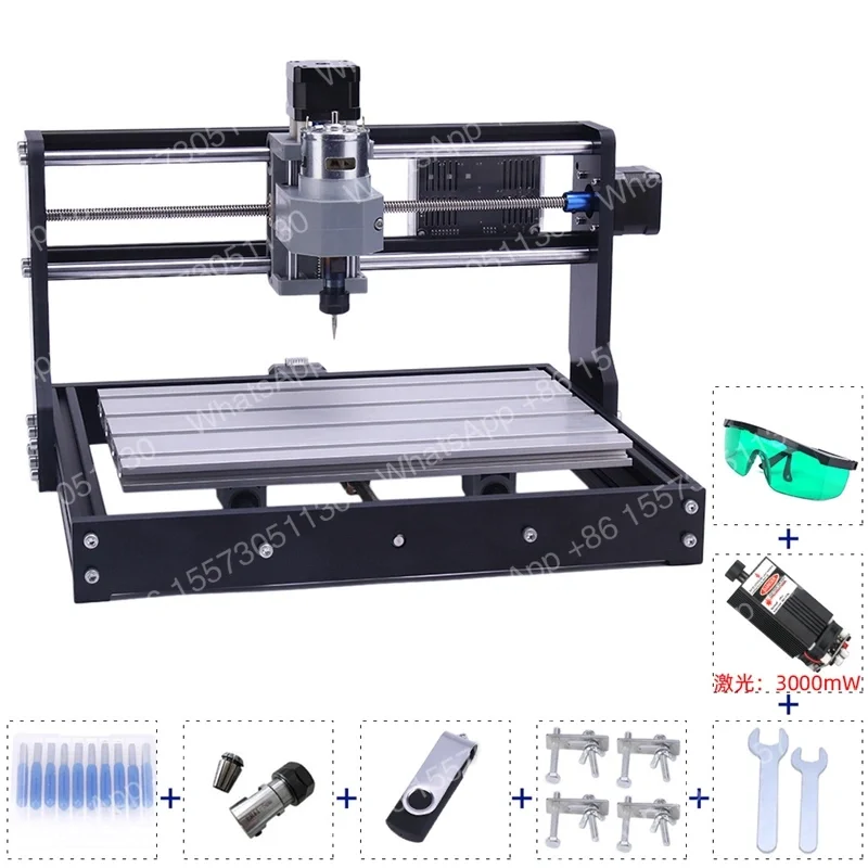 3018 PRO Engraver Machine,DIY Mini  Router Kit Cutting Milling Engraving on Acrylic PVC PCB Wood