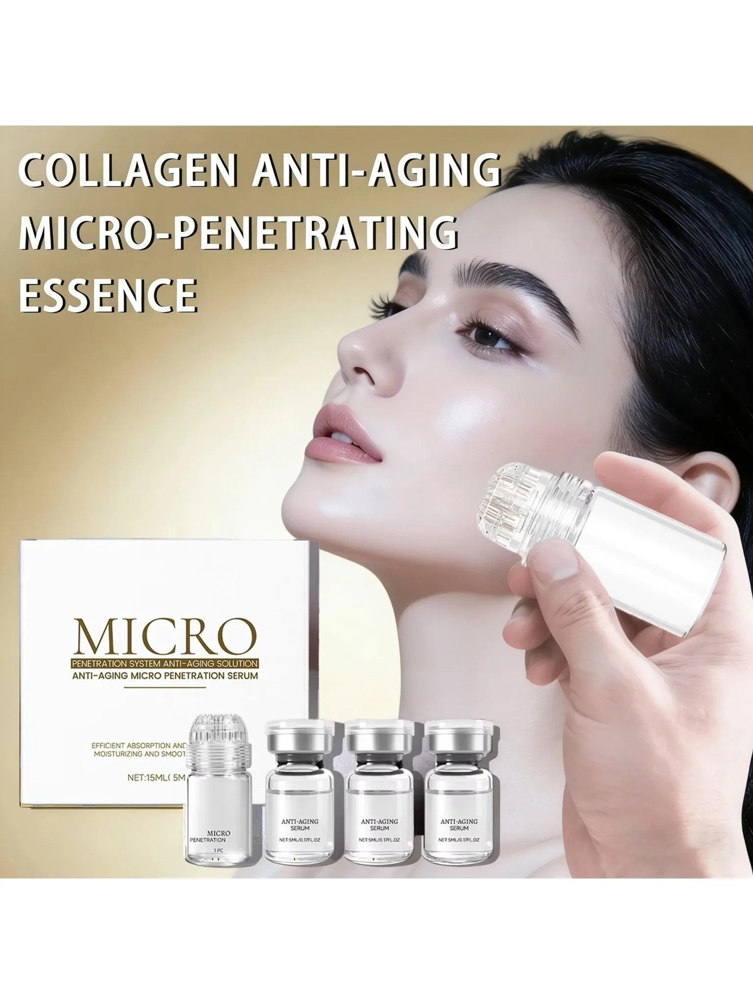 Collagen Anti-Wrinkle Essence Hydrating Firming Pore-cleaning Anti-aging Essence Set — Collagen
