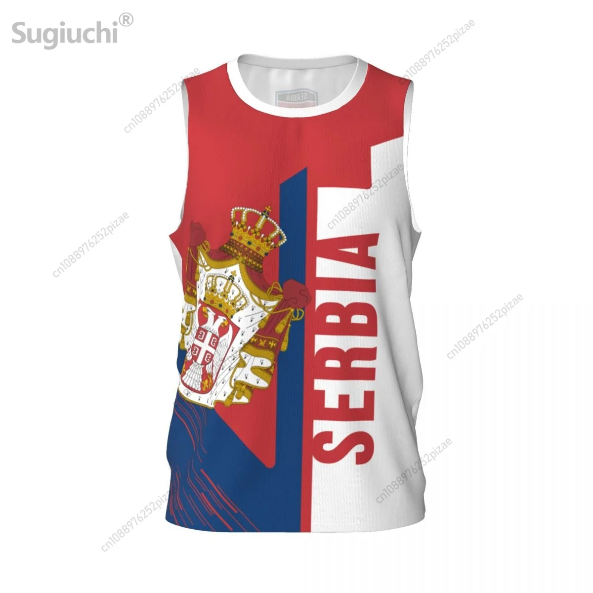 Custom Name Number Serbia 3D Flag Sports T-shirts Men Clothing Breathable For Basketball Running Fitness T shirt