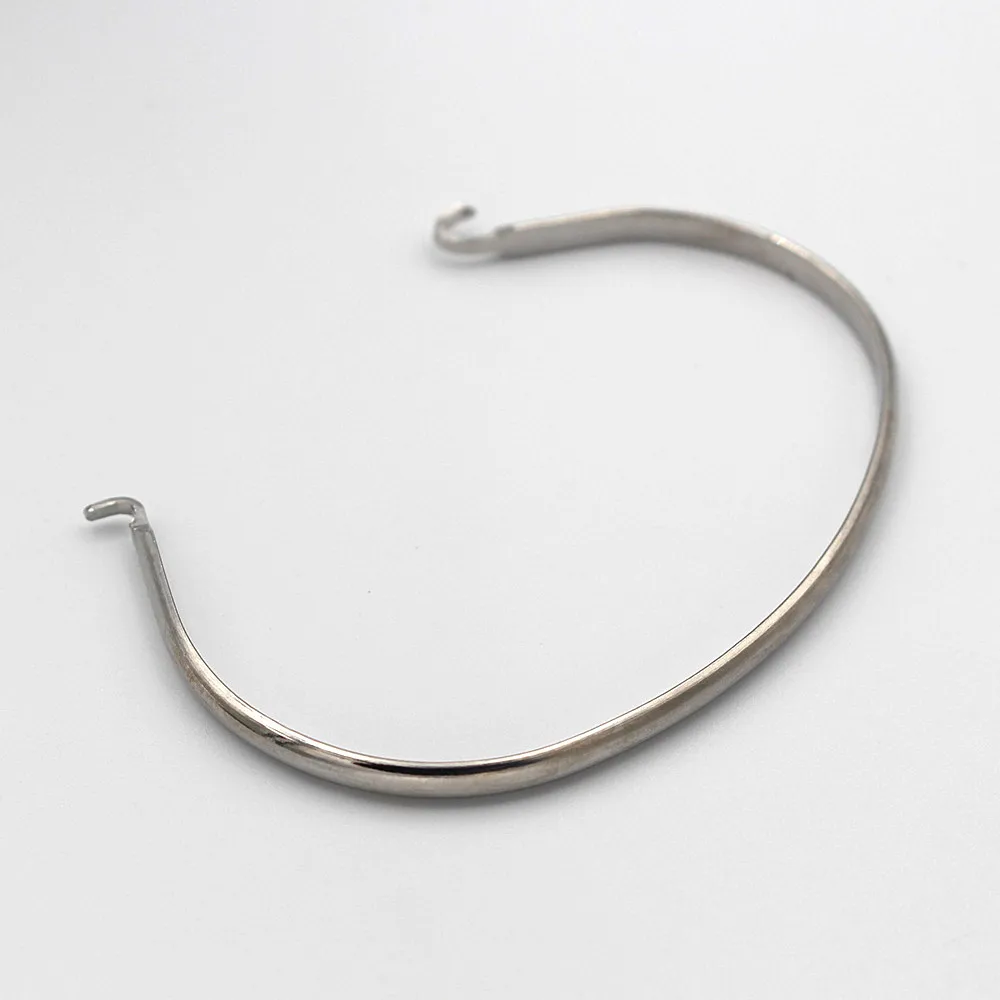 

10pcs 70mm Stainless Steel Open Cuff Bangle Bracelet 2 Hooks Connectors Findings No Fade Wire Wrist Bangle DIY Bracelet Jewelry