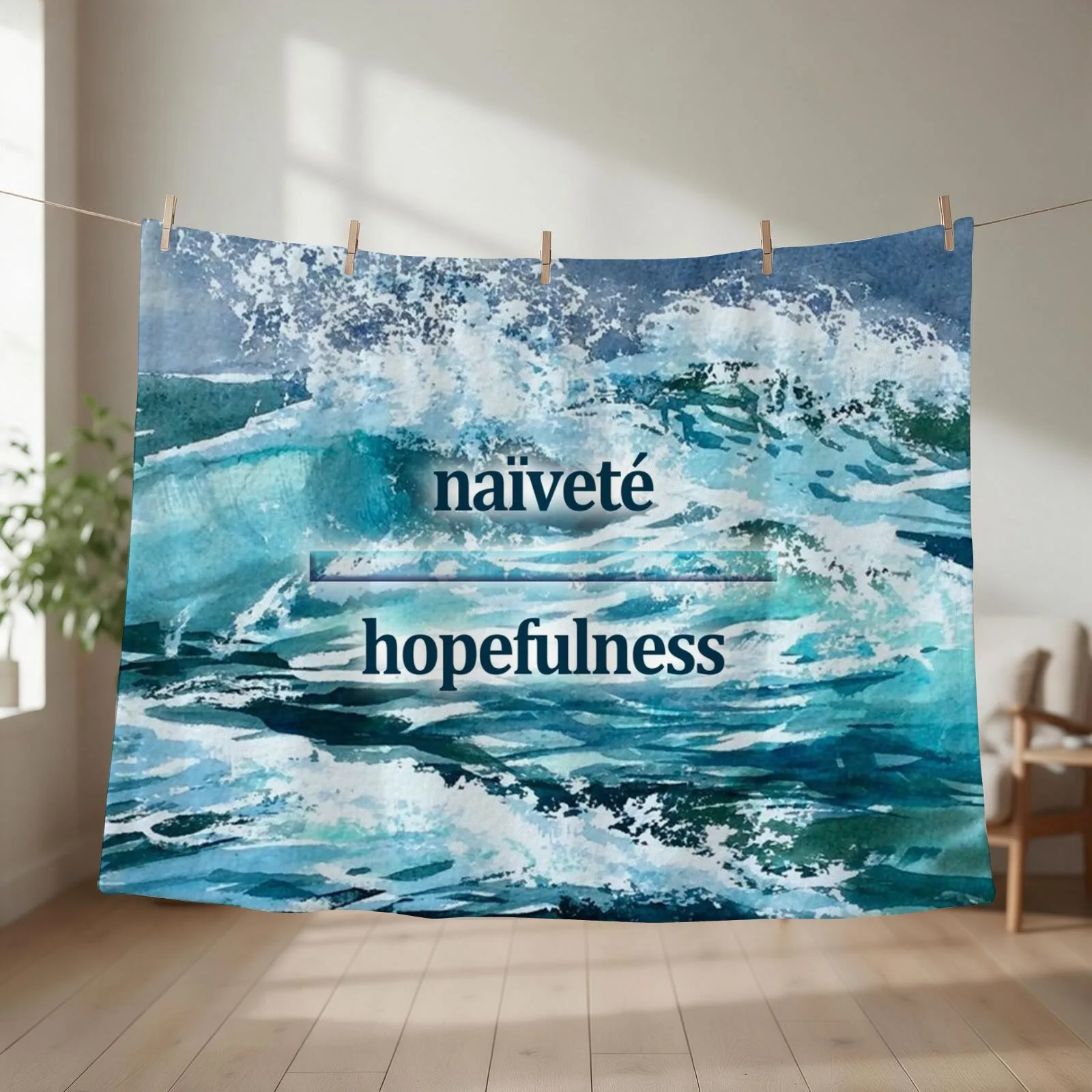 the line between na?vet?? anD HOPEFULNESS IS ALMOST INVISIBLE Throw Blanket Softest sofa bed blankets ands Weighted Blankets