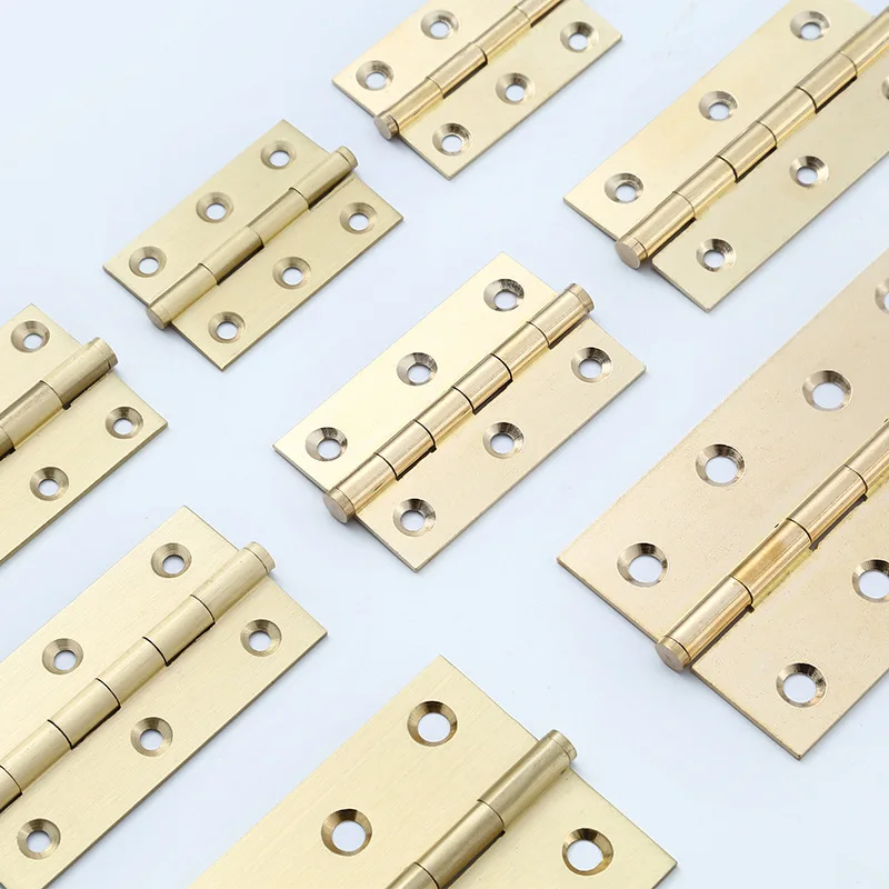 Decorative Solid Brass Hinges Gold Cabinet Kitchen Door Butt Hinges 2inch/2.5inch/3inch