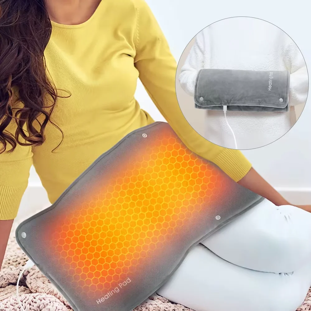 30X60cm Graphene Heating Warming Massage Pad Hand Warmer Adjustable Temperature and Timing USB Power Supply Office Home Heated