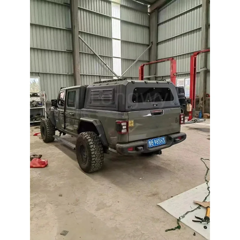 

Top quality Heavy-duty Hardtop Pickup Canopy for Gladiator Rust-Proof Black Matte Truck Topper Aluminum