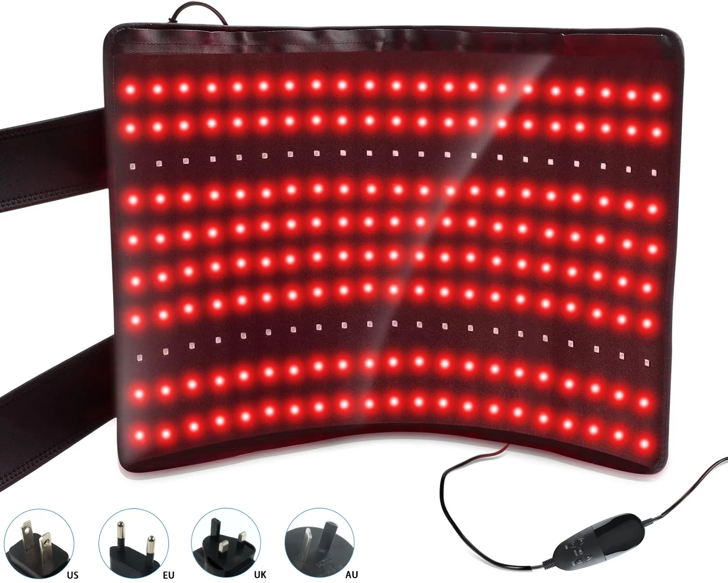 

Red Light Therapy Mat, Large Red Light Therapy Pad with Controller,Pulse Mode 660nm & 850nm Near Infrared Light Therapy Belt