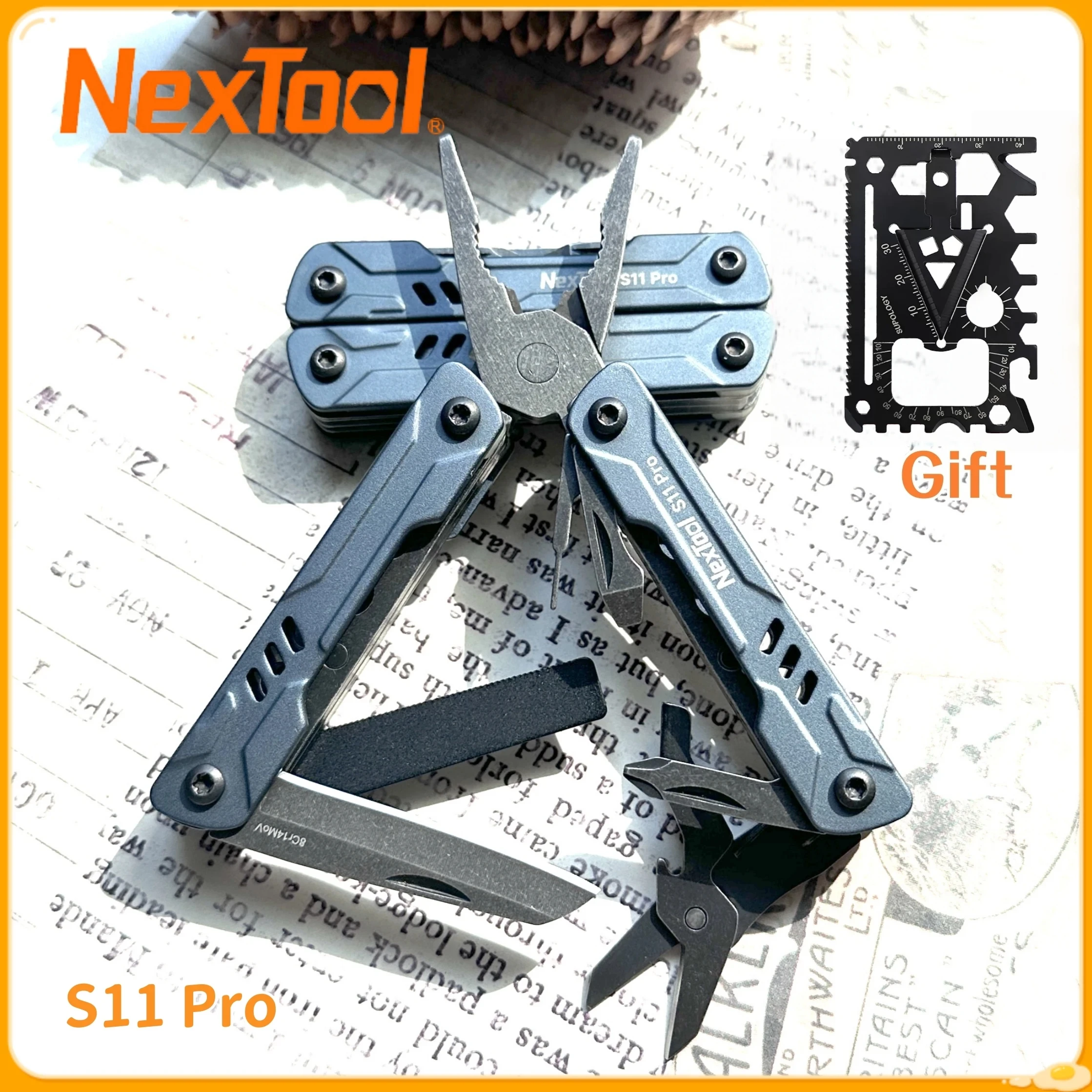 

NexTool S11 Pro 12 In 1 Mini Sailor Pliers Multitool Folding Scissors Screwdriver Portable EDC Knife Outdoor Equipment Hand Tool