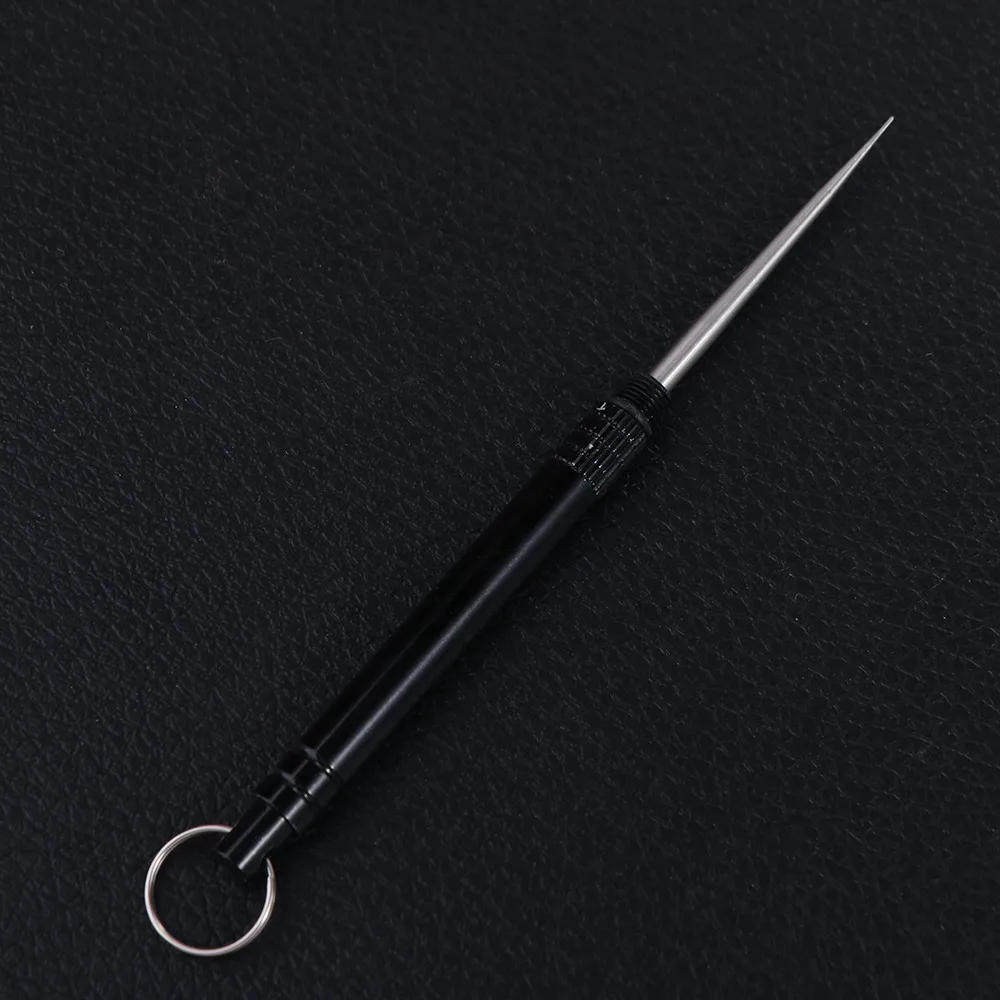 

Multi-Purpose Tooth Cleaning Accessory with Holder Outdoor Portable Fruit Fork Toothpick Metal Toothpick EDC Tool