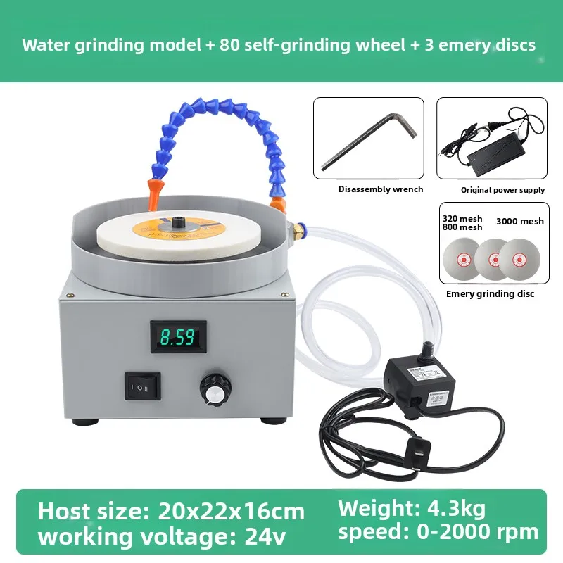 2000 toeren per minuut Platte slijpmachine, droge en waterige slijpmachine, diamantschijf, keukenmes, schaar Gereedschap 110-220v