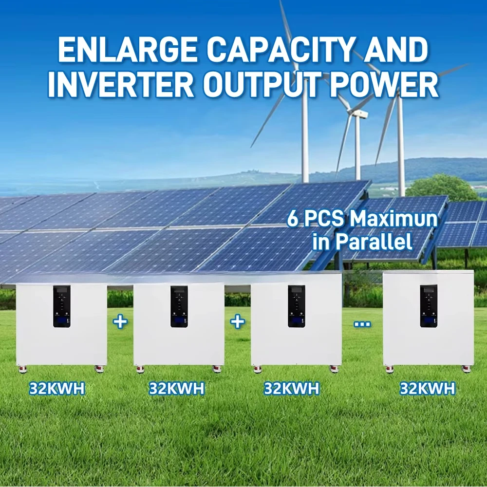 3 مراحل التيار المتناوب 380 فولت 51.2 فولت 32kwh/30kwh المدمج في 12kw العاكس 600Ah 628Ah بطارية نظام تخزين الطاقة الشمسية المتنقلة الكل في واحد #3