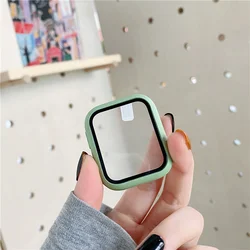 Soft Silicone Case For Apple Watch 7 45mm 6 SE Series 42mm 38mm  Fashion Solid Color For IWatch 40mm 44mm 41mm Protective Frame