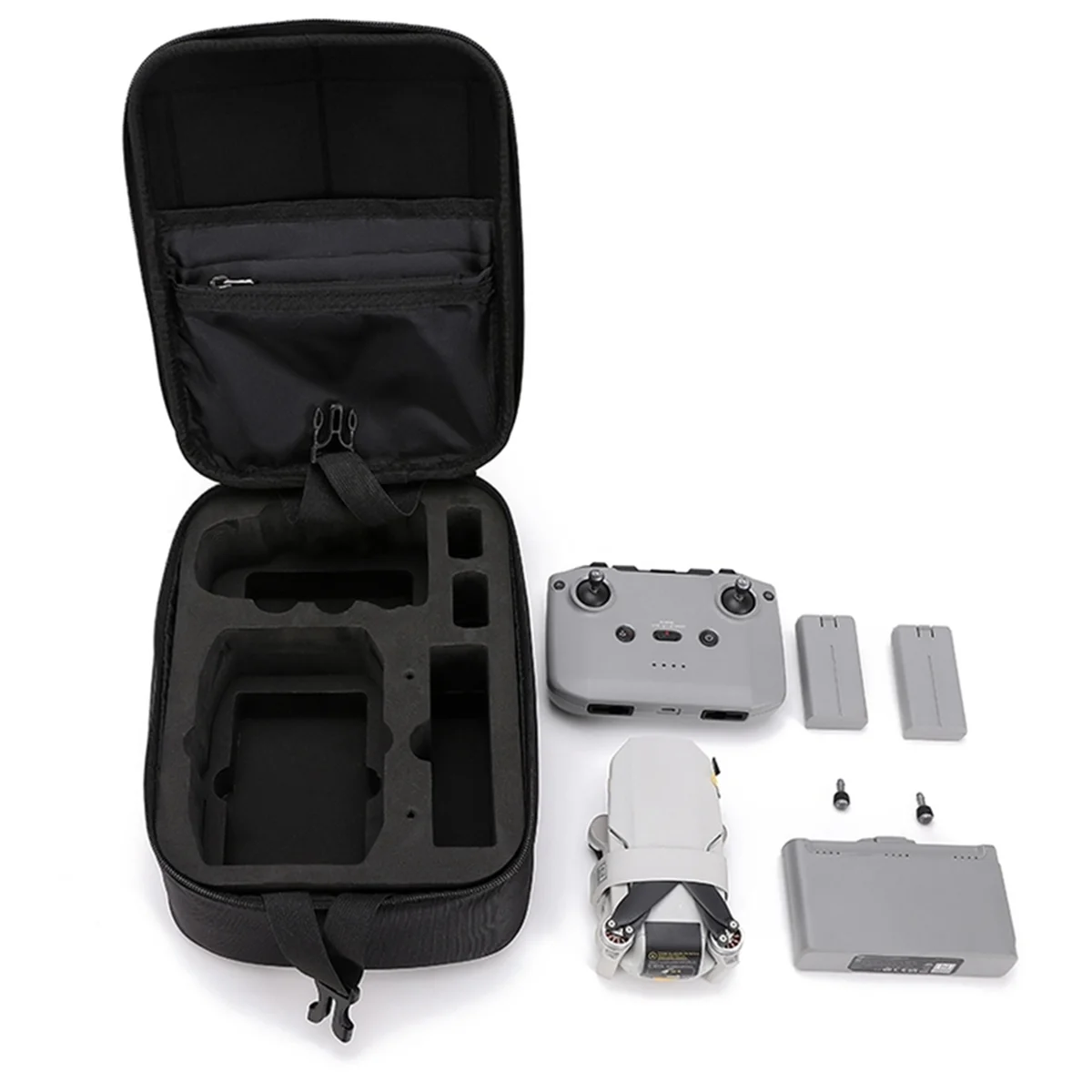 2025 + حقيبة حمل لحقيبة التخزين الصغيرة 4K ل RC-N1 حقيبة التخزين المضادة للاهتزاز حقيبة واقية ملحقات طائرة بدون طيار