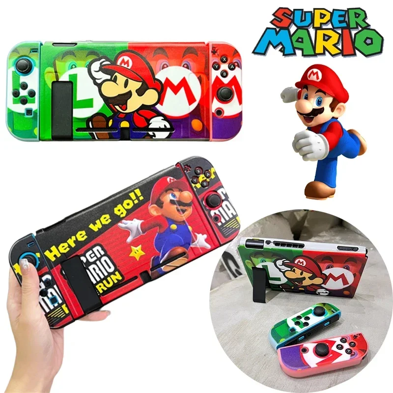 Super Mario Bros Soft TPU Protective Case for Nintendo Switch NS Anime Joy-Con Controller Protection Back Housing Shell Cover