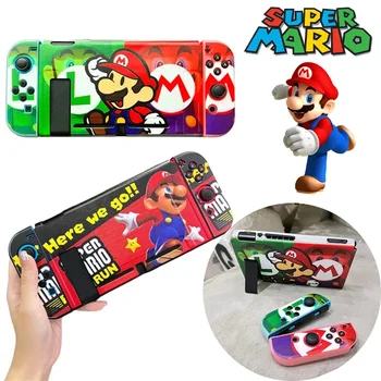 เคสป้องกัน TPU แบบนิ่ม Super Mario Bros สำหรับ Nintendo Switch NS อะนิเมะ Joy-Con เคสฝาหลังปกป้องตัวควบคุม