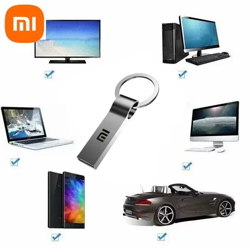 Xiaomi 2tb Metal flash disc usb3.0 PEN Drive original de alta velocidad memoria de transmisión de datos barra de memoria 1tb pulgar ultrafino disco de memoria USB