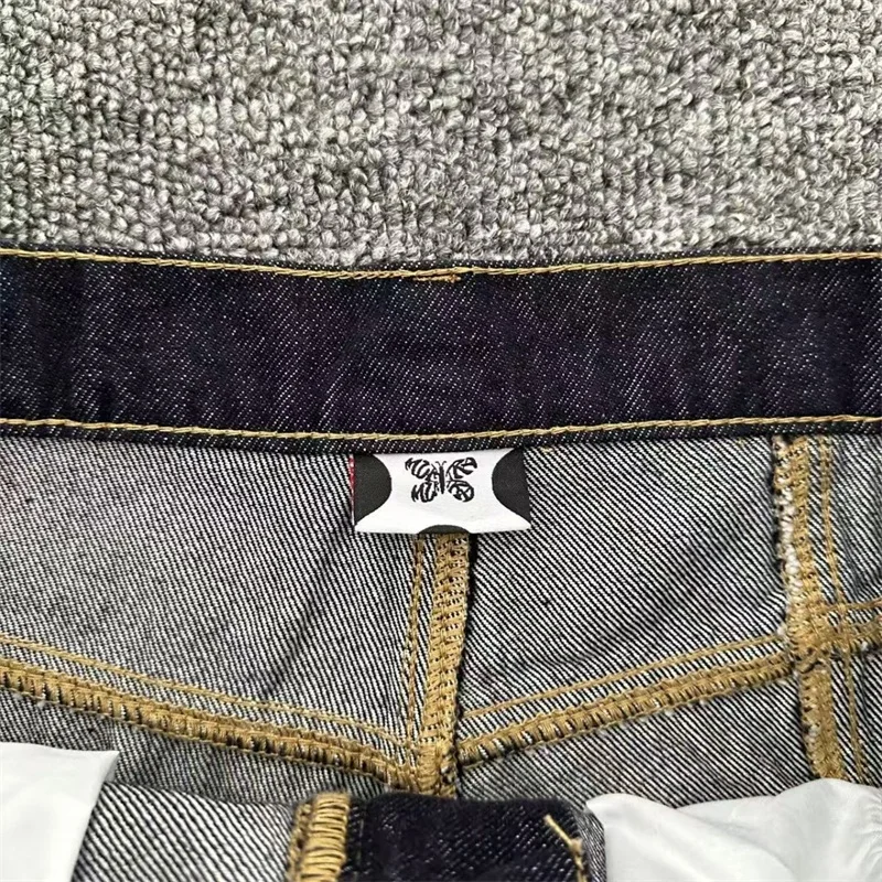 Mertra Vintage schwarze Denim-Hose für Herren und Damen, 1:1, beste Qualität, gesticktes Logo, Mertra-Jeans