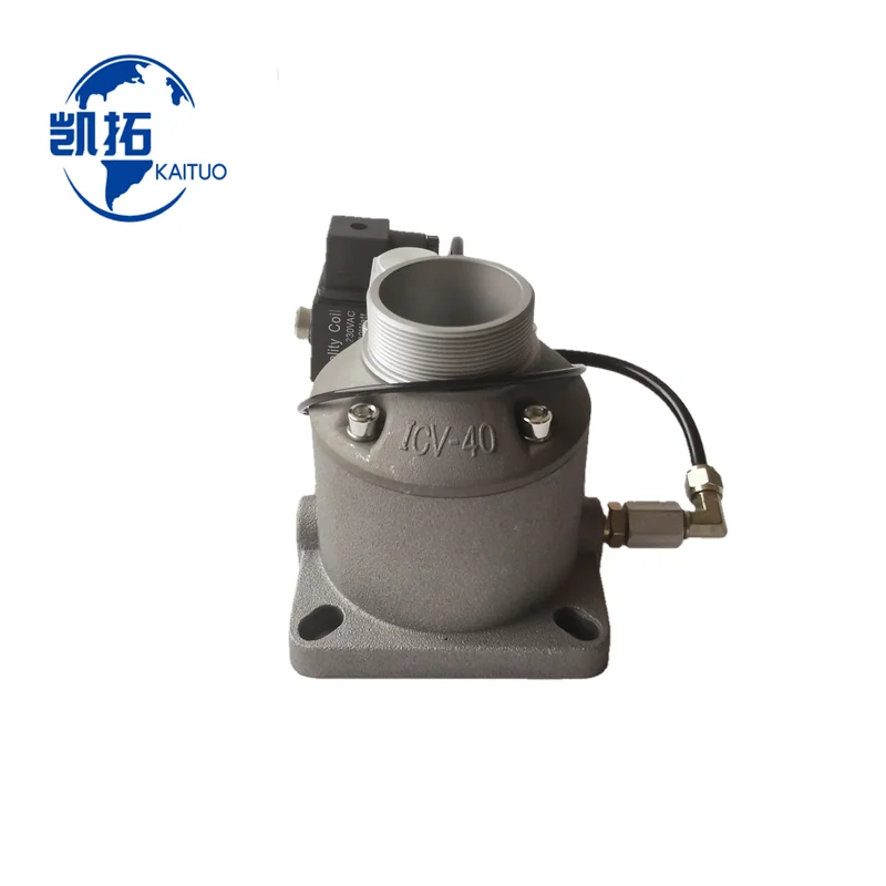 

ICV-40 Intake Valve Assembly DN-40-E Block External Thread With 220V Solenoid Valve and Vertical Valve Fits Screw Air Compressor