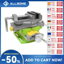 Allsome 2 in 1 morsa per trapano morsa per trapano Base girevole tavolo da lavoro composto in lega di alluminio