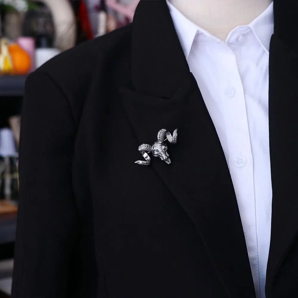 Jewelry Accessories Lapel Luxury Badge Metal Badge Corsage Suit Accessories Man Pins British Style Brooch Sheep Brooch