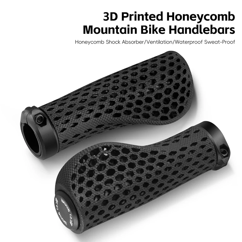 

Велосипедные ручки с 3D принтом, мягкие MTB шоссейные велосипедные эргономичные дышащие сотовые манжеты на руль, удобные аксессуары для велоспорта