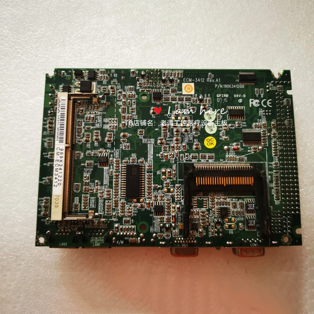 

Original disassembled 3.5-inch industrial control medical equipment motherboard ECM-3412 Rev.A1