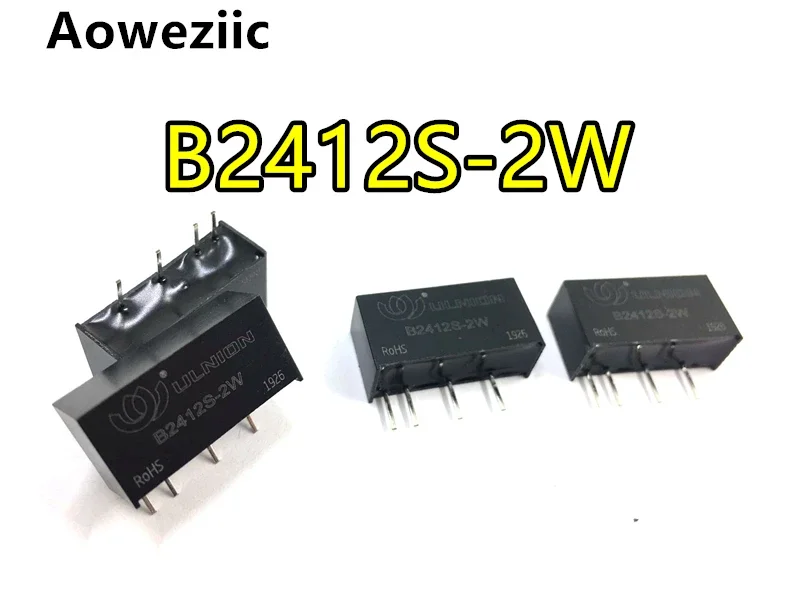 2Pcs B2412S-2W B2412S B2412 DC-DC buck module 24V to 12V isolated power module 2W