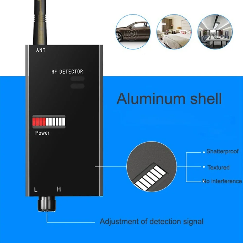 1 PCS Wireless Signal Scanner Anti Candid Camera Detector GSM Terminal Device Finder RF Microwave Detection Hotel security