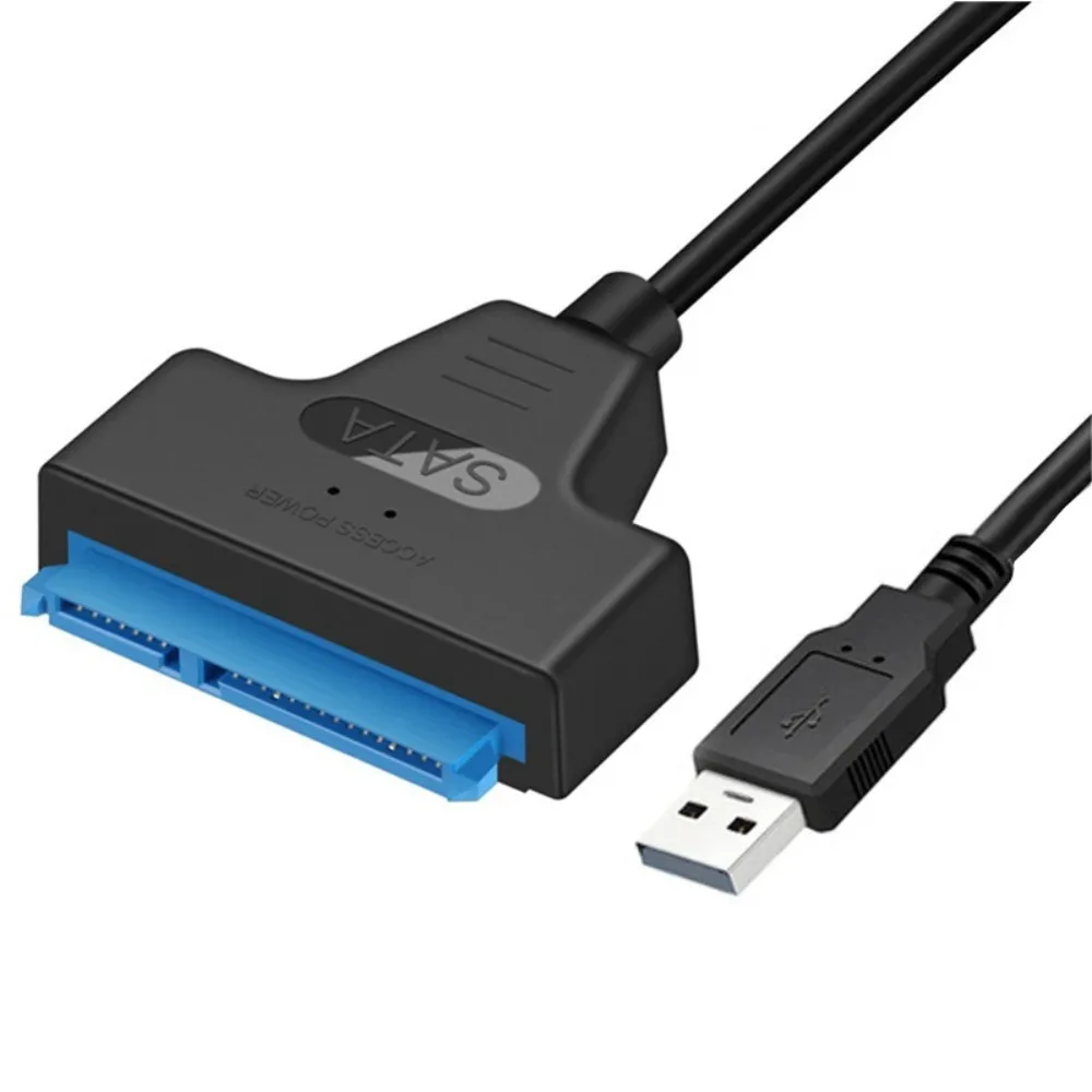 SATA Cable to USB 3.0 / 2.0 Type C Cable Up to 6 Gbps for 2.5 Inch External HDD SSD Hard Drive 22 Pin Adapter to Sata III for PC