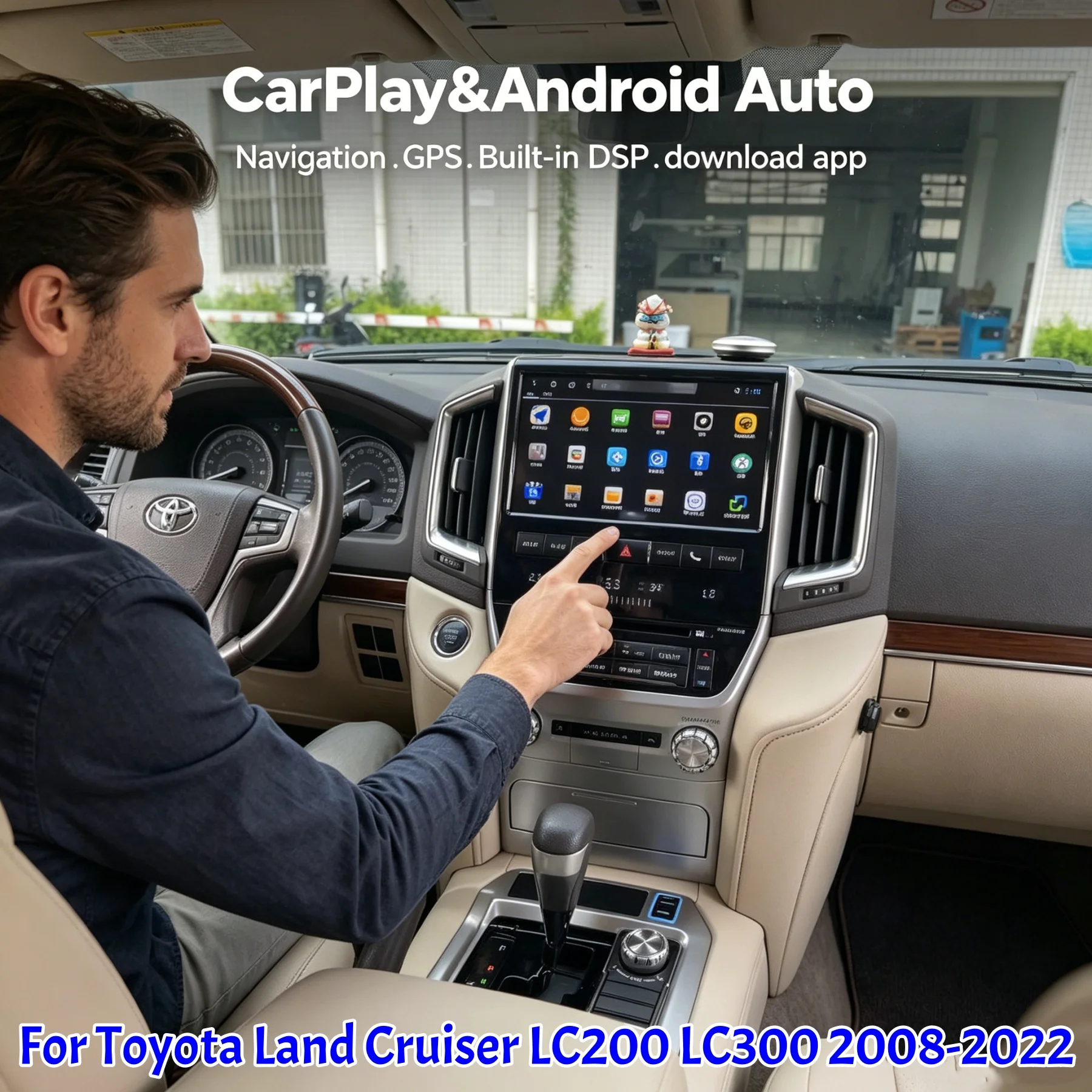 

For Toyota Land Cruiser 200 LC200 2008-2022 Wireless Android Car Radio GPS Navigation Stereo Receiver Autoradio Multimedia