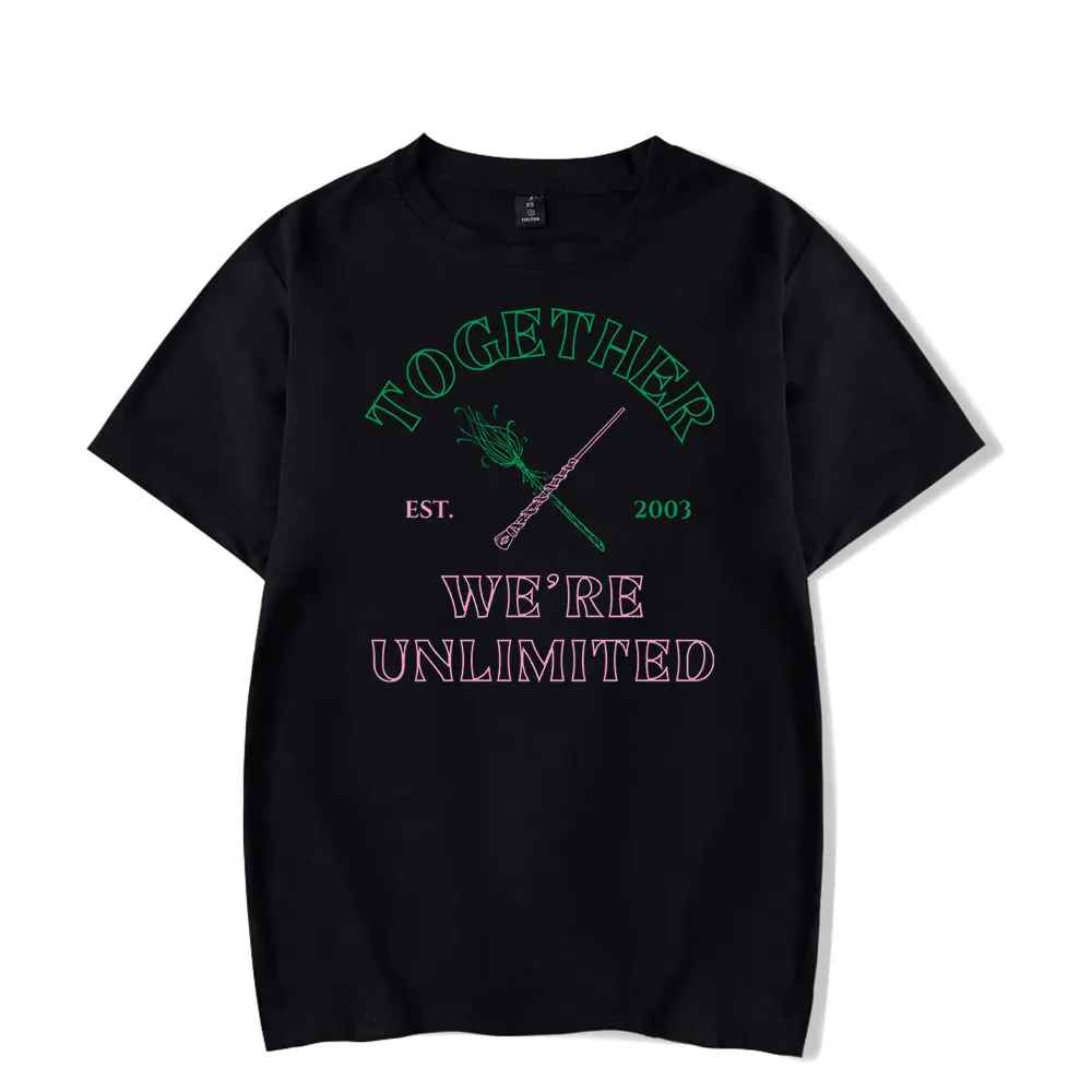 Wicked Together We're Unlimited Vintage 90s T-Shirt Men and Woman Short Sleeve T Shirt Sport Tops Harajuku Streetwear Clothing